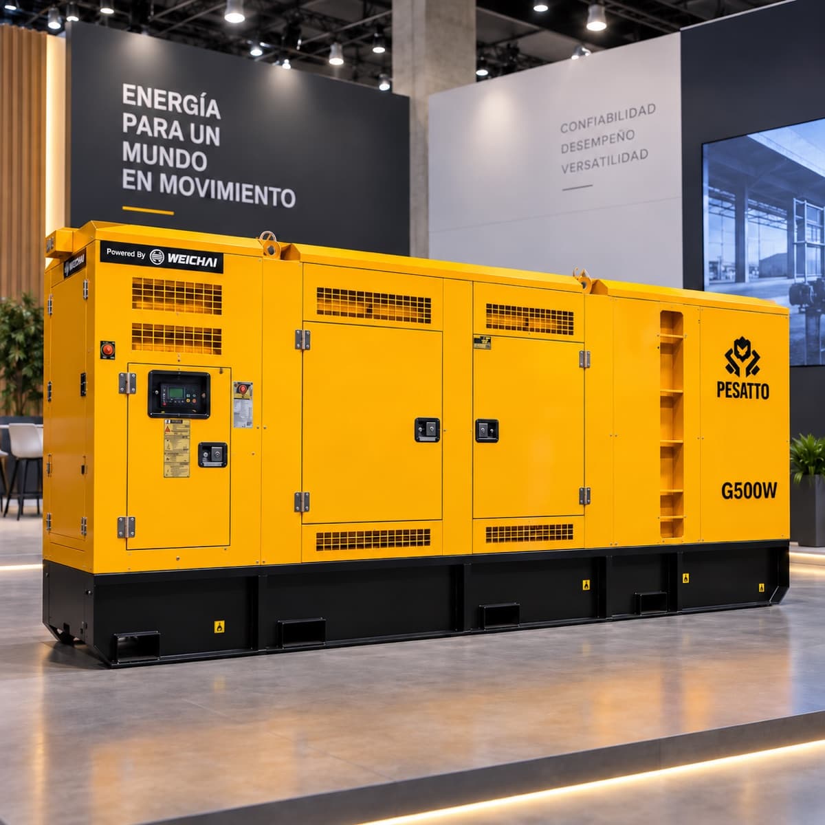 Planta de luz de 500 kW, imagen de referencia